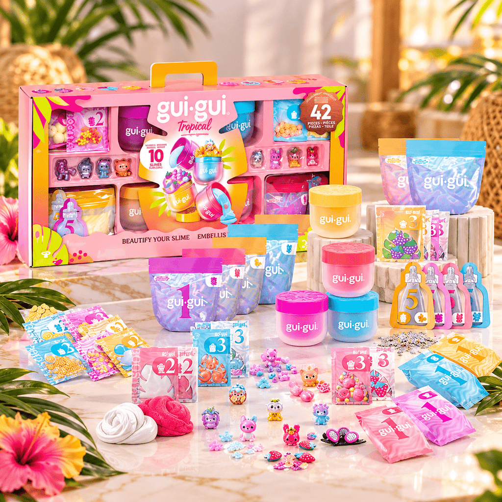 GUI GUI Tropical Deluxe Slime Gift Set, 42 Pieces
