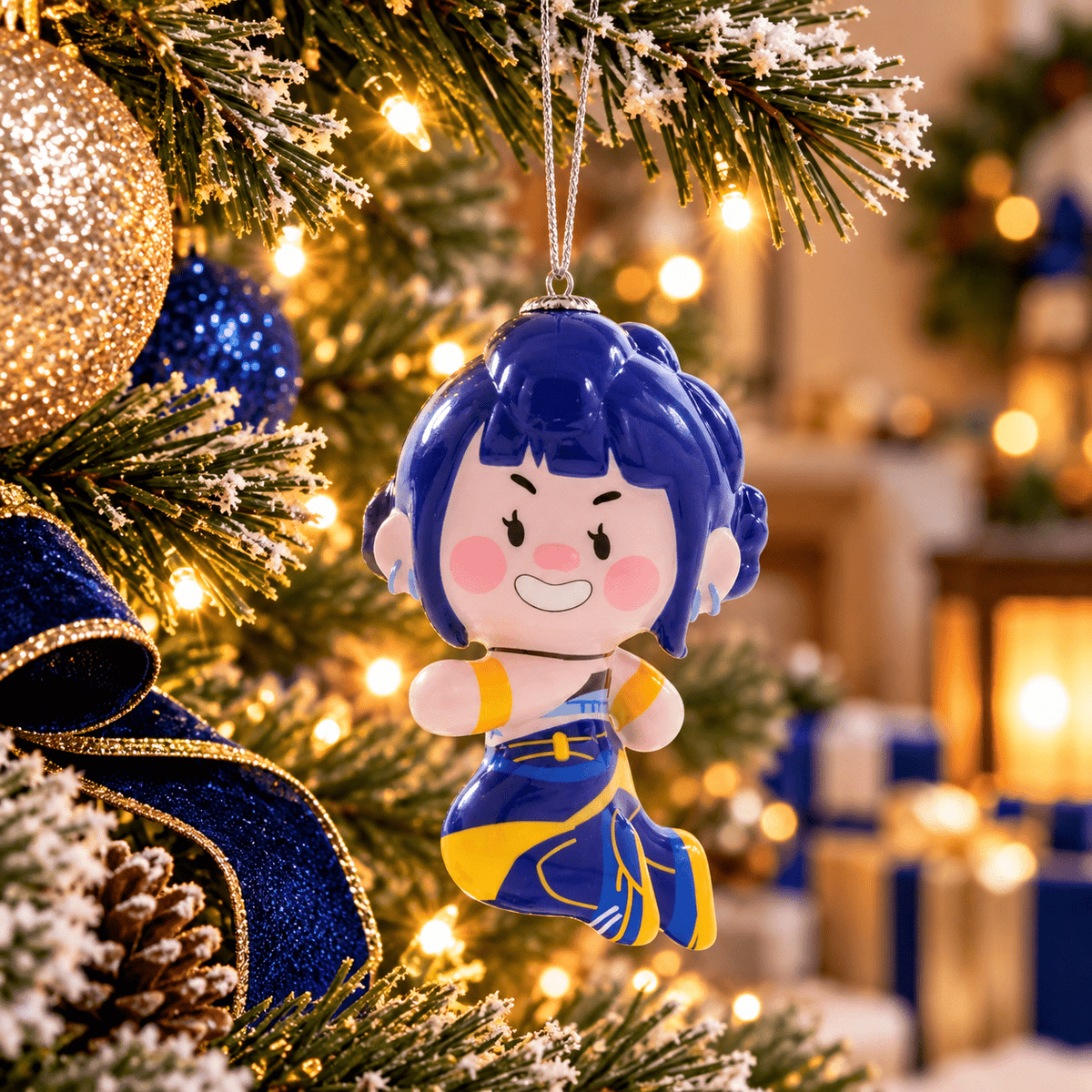 KPop Demon Hunters HUNTR/X Character Holiday Tree Decoration – Collectible Ornament, Choose Rumi, Mira or Zoey — Zoey