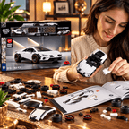 Mattel Brick Shop Hot Wheels Lamborghini Huracán Sterrato Building Toy Kit, 268 Pieces, Collector Set