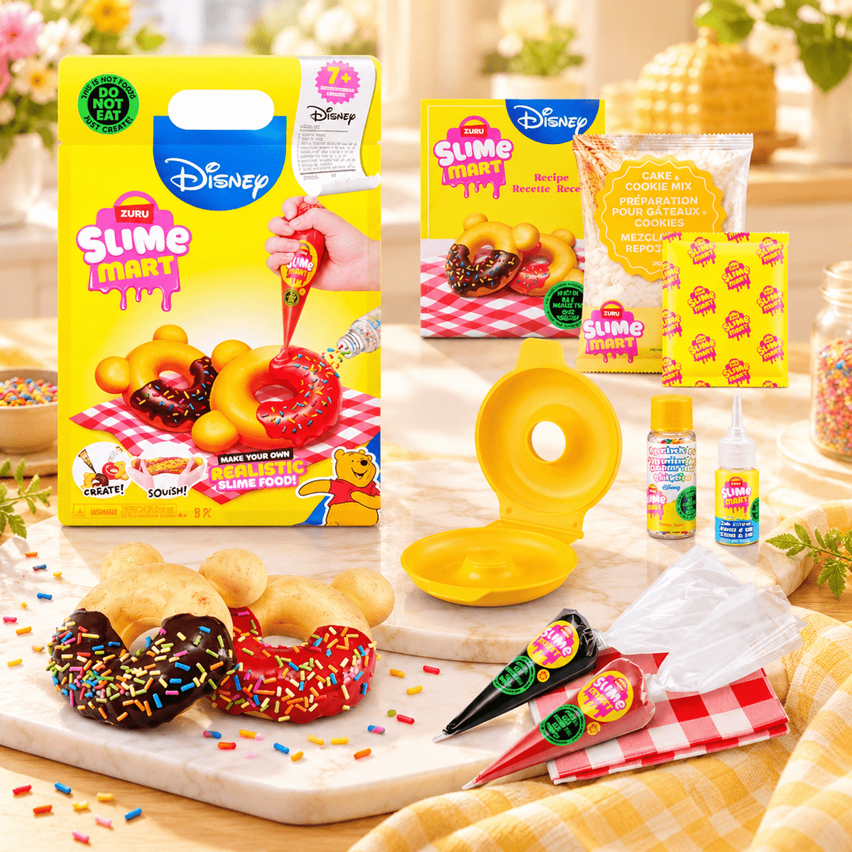 Slime Mart Disney Shopping Bag Winnie the Pooh Donuts by ZURU – DIY Slime Kit, Pack of 2 — 2 Pack