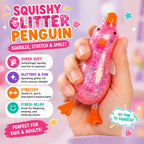 Cute Duck Squishy Sugar Stress Ball - Soft Duck Stress Relief Sugar Ball Toys and Moldable Slow Rise Relaxing Sensory Fidget Stress for Anxiety Relief(Pink)