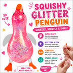Cute Duck Squishy Sugar Stress Ball - Soft Duck Stress Relief Sugar Ball Toys and Moldable Slow Rise Relaxing Sensory Fidget Stress for Anxiety Relief(Pink)