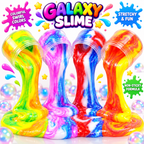 Galaxy Slime 4 Pack - 60ml Each - Non-Sticky Slime - Stress Relief Toy