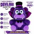 Purple Devil Bear Plush Toy – Cute Vampire Stuffed Animal with Top Hat & Cape