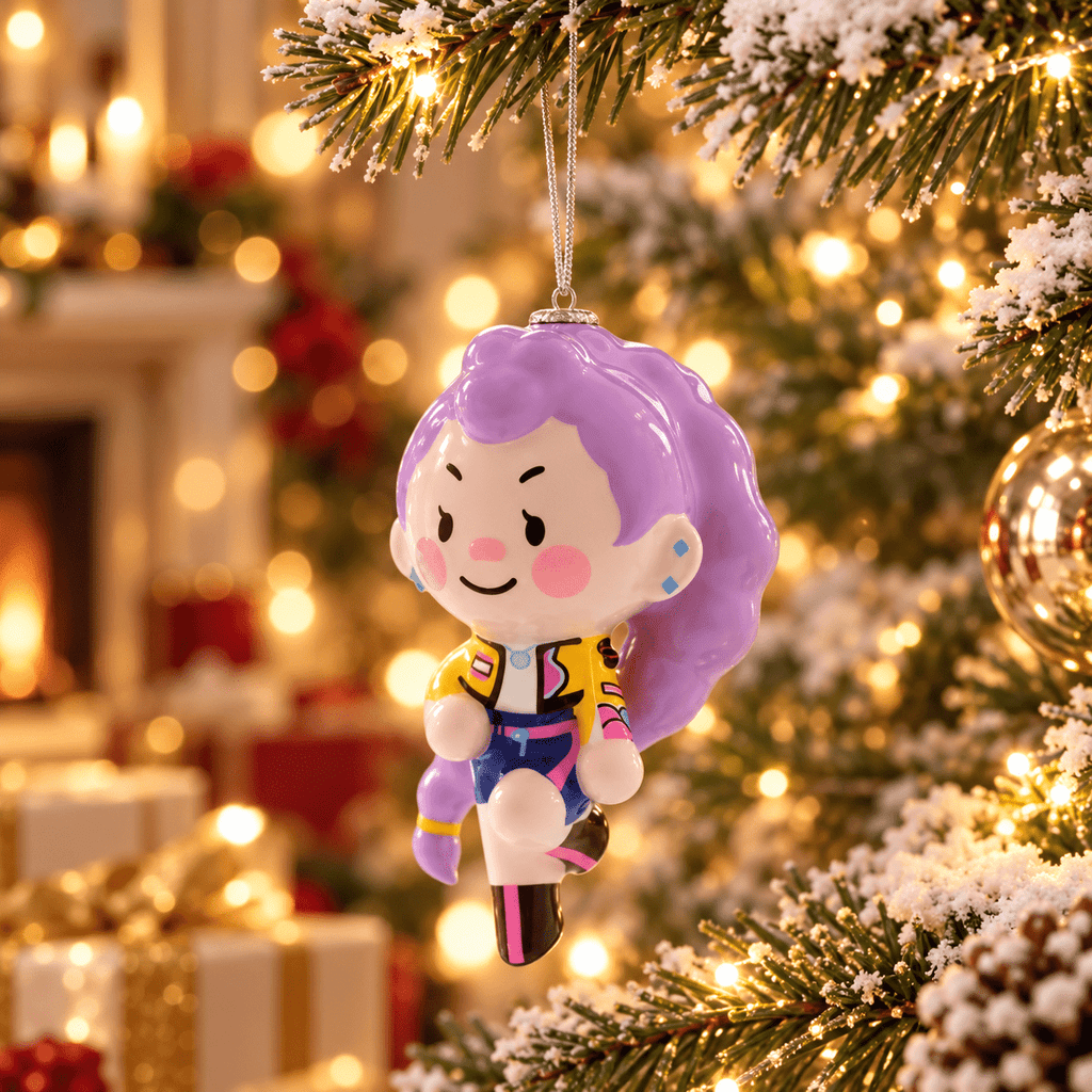 KPop Demon Hunters HUNTR/X Character Holiday Tree Decoration – Collectible Ornament, Choose Rumi, Mira or Zoey — Mira