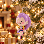 KPop Demon Hunters HUNTR/X Character Holiday Tree Decoration – Collectible Ornament, Choose Rumi, Mira or Zoey — Mira