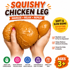 Squishy Fried Chicken Squish Toy - Ages 3+