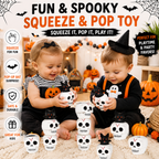 6Pcs Halloween Skull Stress Balls-Skull Squeeze Toy with Relieves Stress