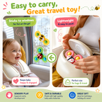 3PCS Suction Cup Spinner Toys for 1 Year Old Boy Girl - Top 12 18 Months - 1 2 Year Old Boy Birthday Gift - Baby Bath Toy for Kids Ages 1-3 - Sensory Airplane Travel Toy for Infant Toddlers