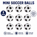 Pack of 9 Foosball Balls Mini Soccer Balls - Small Soccer Ball Replacements for Foosball Table Fun Home Recreation