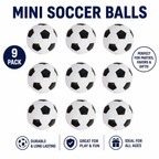 Pack of 9 Foosball Balls Mini Soccer Balls - Small Soccer Ball Replacements for Foosball Table Fun Home Recreation