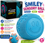Fuzz Ball Squishy Stress Ball Slow Rising Memory Foam Fidget Squishy Fuzz Balls Adults Anxiety Stress Relief Toys (Blue)