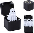 Halloween Little Ghost Fun Prank Toy Gift Box Funny Box Toy Spooky Prank - Halloween Ghost Surprise Holiday Creative Resin Ornament Gift Mini Frightened Ghost Halloween Surprise Novelty Funny Gifts