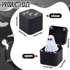 Halloween Little Ghost Fun Prank Toy Gift Box Funny Box Toy Spooky Prank - Halloween Ghost Surprise Holiday Creative Resin Ornament Gift Mini Frightened Ghost Halloween Surprise Novelty Funny Gifts