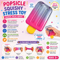 Ice Cream Squeeze Squishy - Summer Sensory Stress Relief Squeeze Squishy - Soft Sensory Fidget Toy for Stress & Anxiety Relief - Birthday Gift & Classroom Rewards