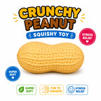 Crunchy Peanut Squishy Toys - Squeeze Fidget Toys for Stress Anxiety Relief