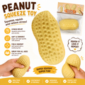 Peanut Squishies - Peanut Shaped Squish Balls - Squeeze Dough Ball - Soft Stress Relief Sensory Fidget Toys - Soft Stress Relief Sensory Fidget Toys for Adults Anxiety Relief Hand Relax