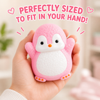 Cute Penguin Taba Squishy Toys - Kawaii Stress Relief Fidget Sensory Toys - Soft Silicone Squeeze Gifts for Children - Teens - and Adults (5-Pack Black + Green + Pink +Purple+Blue)