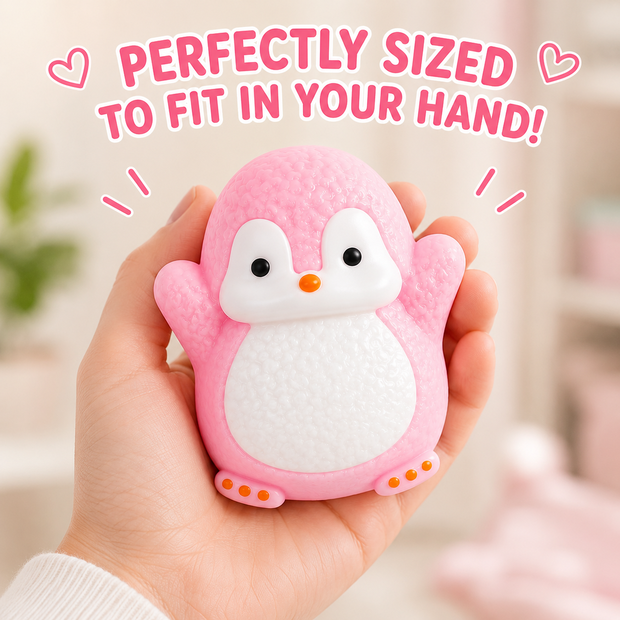 Cute Penguin Taba Squishy Toys - Kawaii Stress Relief Fidget Sensory Toys - Soft Silicone Squeeze Gifts for Children - Teens - and Adults (5-Pack Black + Green + Pink +Purple+Blue)