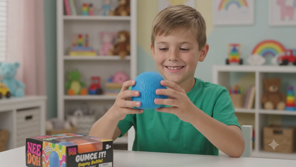 Kiddo Toy World NeeDoh Gumdrop - Textured Sensory Toy with Super Solid Squish - 2.5" Tall - Colors May Vary (Pack of 1)