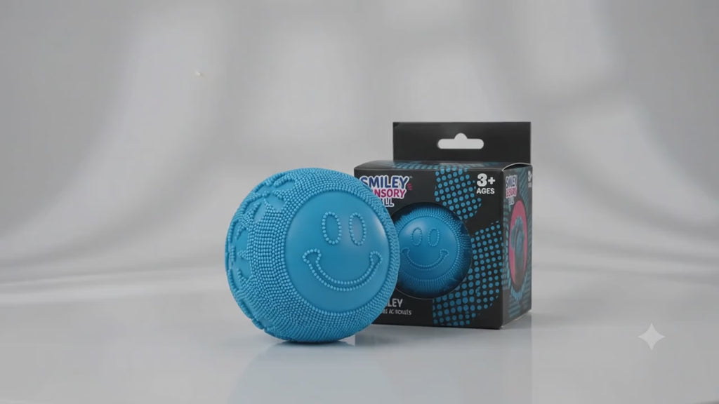 Fuzz Ball Squishy Stress Ball Slow Rising Memory Foam Fidget Squishy Fuzz Balls Adults Anxiety Stress Relief Toys (Blue)