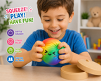2026New Dumpling Squishy - Dumpling Mystery Box - Colorful Dumplings Soft Squeeze Decompression Dough for Anxiety Relief Fidget with Food Steamer Stretchy Desk Toys(Rainbow Colors) Gifts