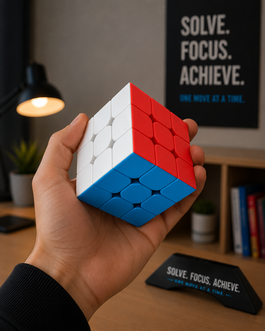 3x3 Speed Cube Stickerless with Stand & Tutorial - Problem-Solving Brain Teaser - Easy Turning Sensory Puzzle Toy Easter Gift Basket Stuffers for Boys 6-12 - STEM Educational