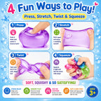 Cube Stress Ball – Sensory Toy - Soft Squeeze Fidget Toy for Stress Relief