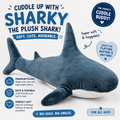Shark Stuffed Animal Plush 11" Cute Shark Toy Plush Pillows Soft Cotton Sharks Plushies Ocean Sea Animal Doll Gifts for Boys Girls Kids Adults ( Navy Blue ）