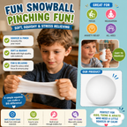 Snowball Squishy - Doh Snowball Stress Relief Squishy - Squishy Stress Ball - Slow Rising Memory Foam Squishy Fidget Snow Ball - Adults Anxiety Stress Relief Toys(White)