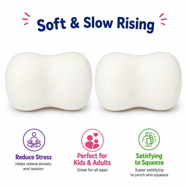 Soap Squishy Slow Rising Stress Reduce Fidget Toy for Adults - Sensory Squeeze Toy - Realistic Soap Design - Stocking Stuffer - Office Use