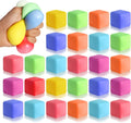40 Pack Slow Rising Stress Cube Fidget Toys - Squishy Balls Sensory Fidget Toys for Kids Adults - Square Shape Fidgets for Classroom - Party Favors Pull Stretch Squishy Toy Classroom Prize Box Toys