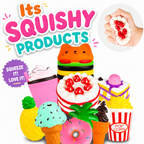 Slow Rising Jumbo Squishies Toys Set - 9 Pack Soft Kawaii Squishy Hamburger Popcorn Cake Ice Cream Donut Stress Relief Squeeze Toy for Boys and Girls