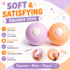 2Pcs Squishy Toys - Sand Squishy Ball - Ice Sensation Malleable Sand-Filled Squeeze Toys Stress Ball for Anxiety Relief & Asmr Toys Squishy Fidget Toys Balls for Kids & Adults (Taro Purple+Orange ice)