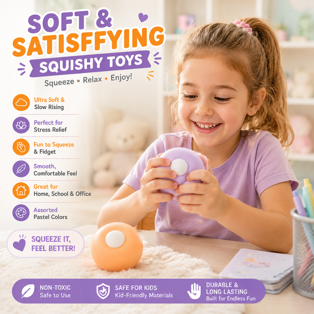 2Pcs Squishy Toys - Sand Squishy Ball - Ice Sensation Malleable Sand-Filled Squeeze Toys Stress Ball for Anxiety Relief & Asmr Toys Squishy Fidget Toys Balls for Kids & Adults (Taro Purple+Orange ice)