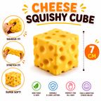 Squishy Toy Set - 4 Set Pack - Butter - Peanut & Cheese Block Soft Sensory Squeeze Toys for Kids and Adults