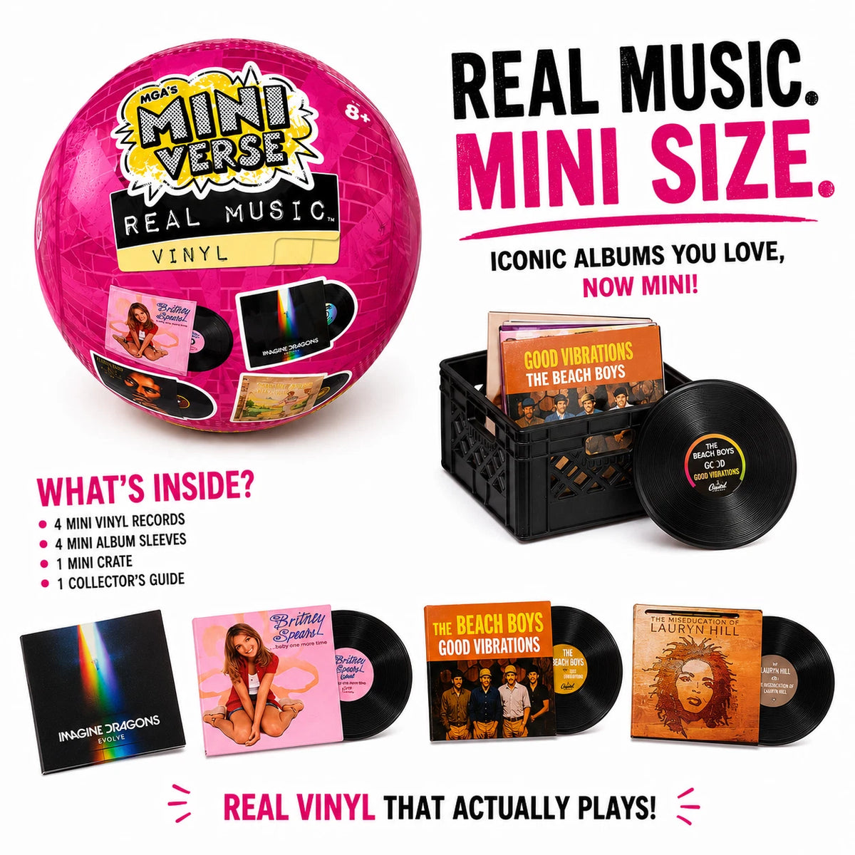 MGA's Miniverse Real Music Vinyl Assortment Capsule